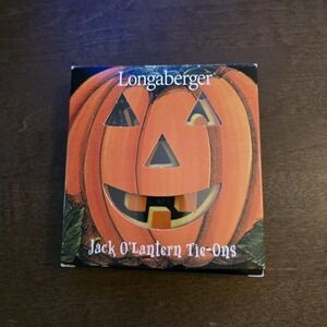 Longaberger Basket Jack O'Lantern Tie-On‎ Halloween Pumpkin